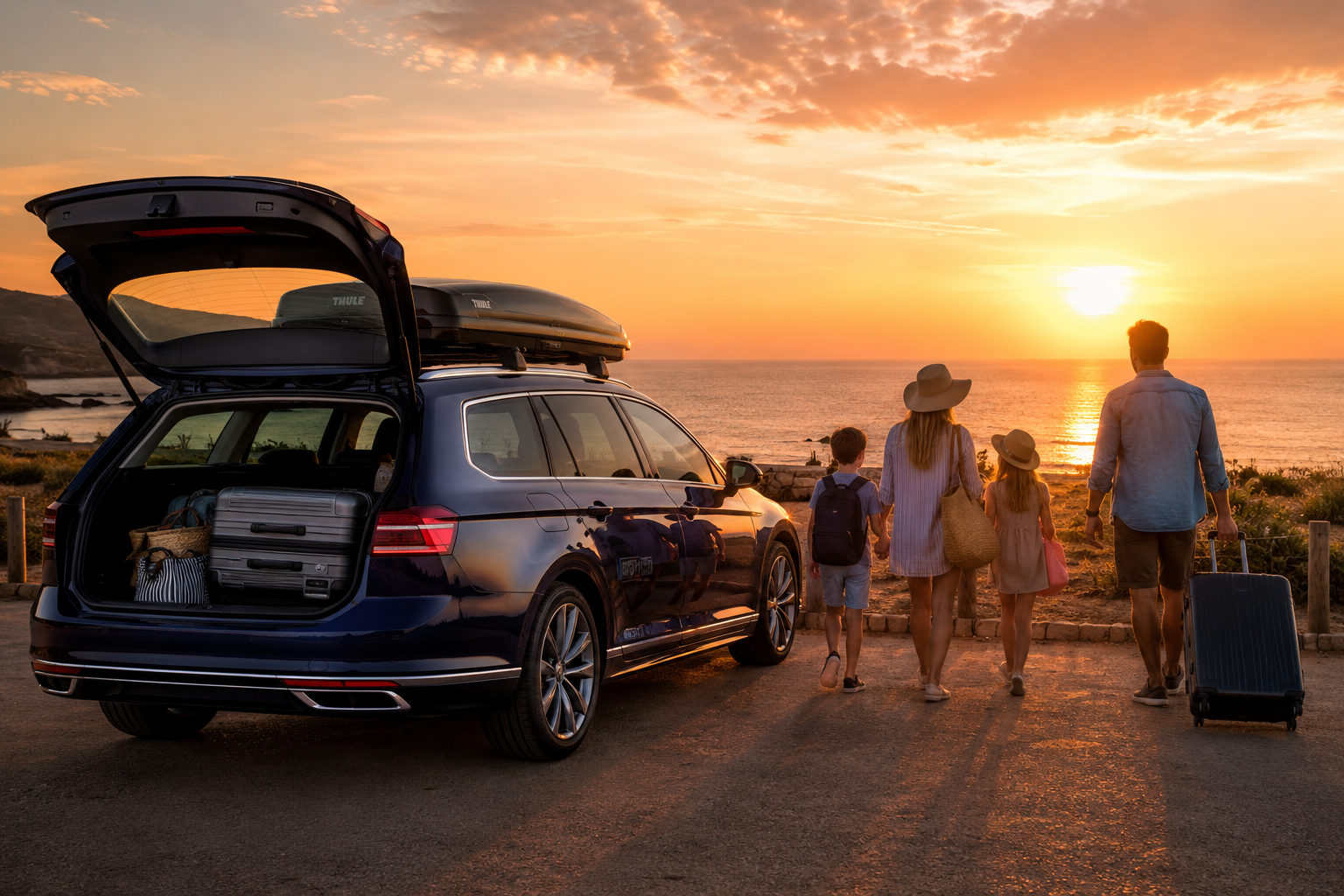 Famille en voyage automobile - Groupe AMTT